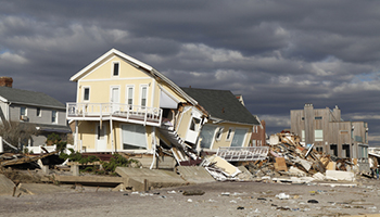 house destroyed by a hurricane